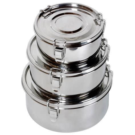 stainless steel canister boxes|stainless steel food containers.